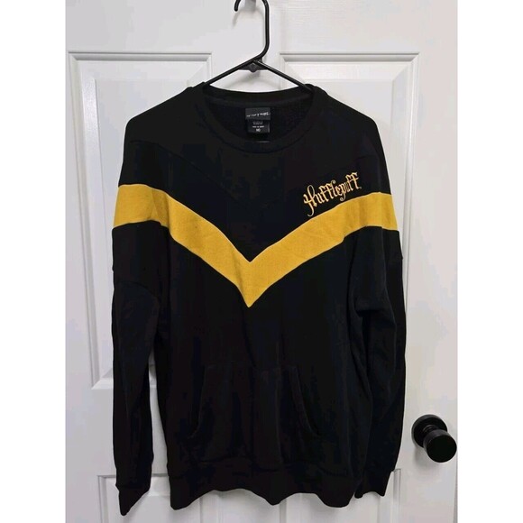 Harry Potter Hufflepuff Quidditch Sweater Sweatshirt With Pocket M - Picture 1 of 5